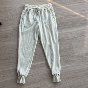 Cream Joggers for Women